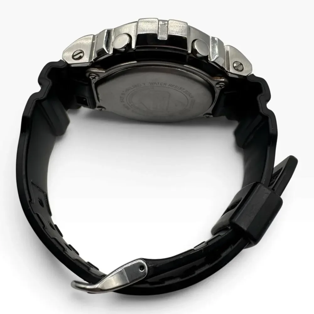 Casio G-Shock GM-6900-1 Silver Metal Digital Watch Black Resin 3230 200M
